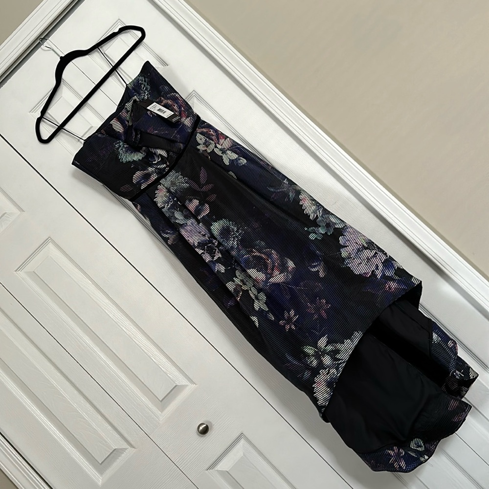 PARKER Black Label - NWT Sz 6 - Estelle Strapless High-Low in Midnight Bloom
